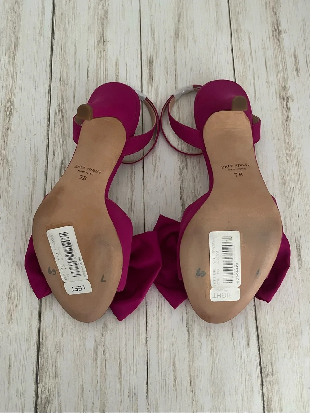 Kate Spade Gloria Bow Ankle-Strap Heels in Magenta Crush - Picture 10 of 11